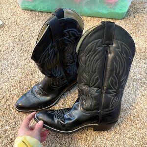 Justin Black Cowboy boots